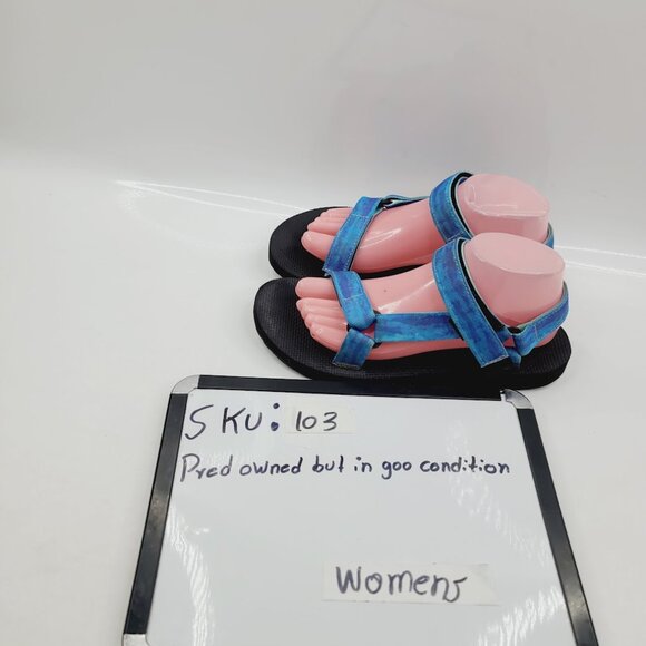 Teva Women's Blue Original Universal Tie-Dye 1124231 Sport Sandals Size US 9 - Picture 9 of 9